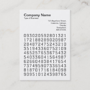 Square Foto (v3) - Random Numbers Visitenkarte