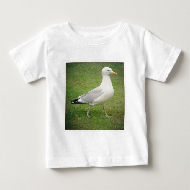 Square Foto - Walking Seagull Baby T-shirt (Vorderseite)