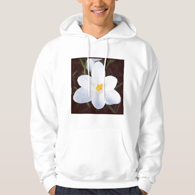 Square Foto - White Crocus Hoodie (Vorderseite)