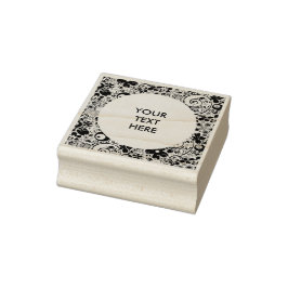 Square Frame Blume Power I + Ihre Ideen Gummistempel