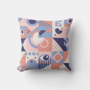 Square Geometric Shapes Background. Aesthetics in Kissen