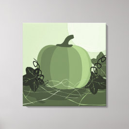 Square Green Pumpkin Kitchen Wall Decke Leinwanddruck