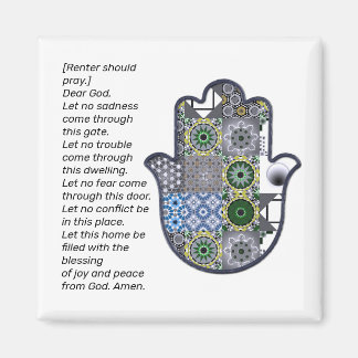 Square Khamsa Hand Magnet 2 Mieter