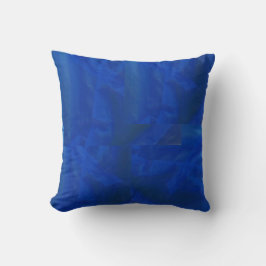 Square Kissen mit blauem Design