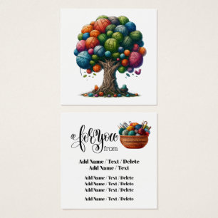 Square Knitting Business oder Enclosure Card