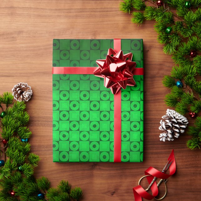 SQUARE - KREIS GESCHENKPAPIER (Feiertagsgeschenk)