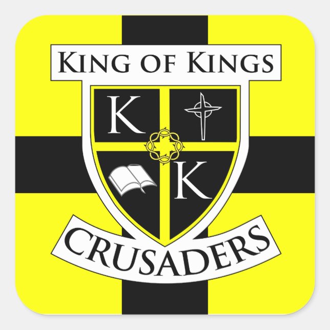 Square Kreuzfahrer Sticker groß (Vorderseite)