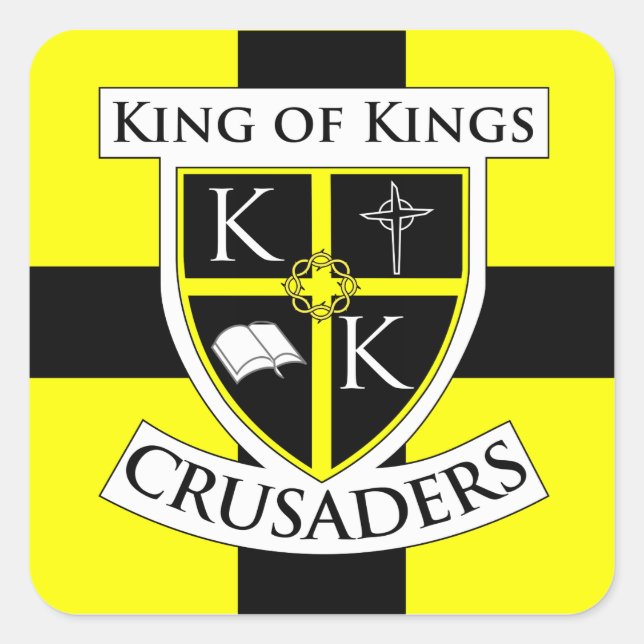 Square Kreuzfahrer Sticker klein (Vorderseite)