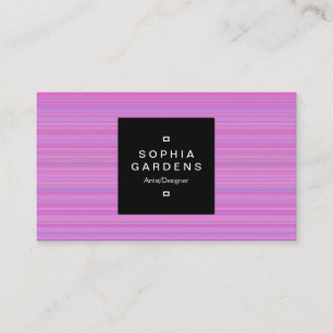 Square Label 01a - Scan Lines 03 Visitenkarte