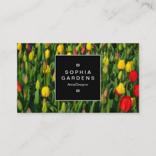 Square Label 02a - Bett der Tulips Visitenkarte