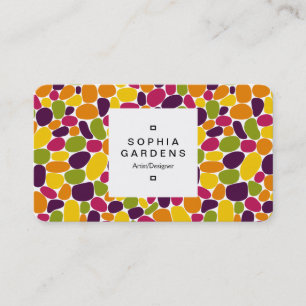 Square Label 03a - 160417 - WIne Gum Colors Visitenkarte