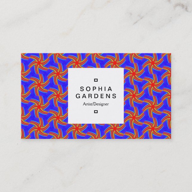 Square Label 03a - Geometric 160614 (04) Visitenkarte (Vorderseite)