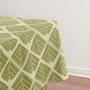 Square Leaf Muster Gold Limones Licht Tischdecke