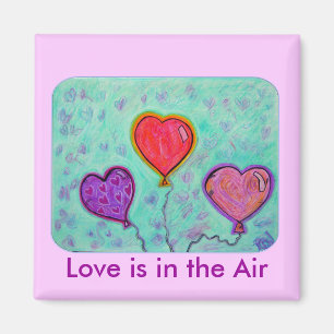 Square Magnet - Liebe ist in der Luft