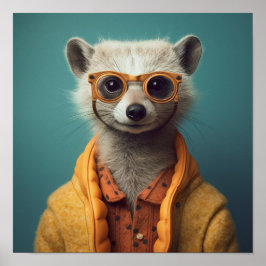 Square "Marvelous Meerkat" Poster