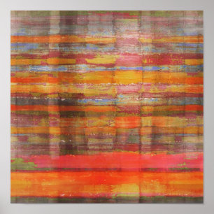 Square Modern Art Gobi Wüste Poster Print