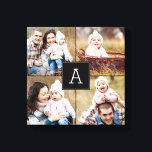 Square Monogram Custom Foto Leinwand<br><div class="desc">Laden Sie Ihr Foto hoch,  um ein einmaliges Geschenk für sich oder einen anderen zu machen! Lesen Sie unsere vollständigen Kollektionen unter berryberrysweet.com. Auf Wunsch können Sie auch die passenden Farben auswählen. Design © berryberrysweet.com</div>