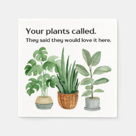 Square Napkins - Open House "House Pflanze" Serviette