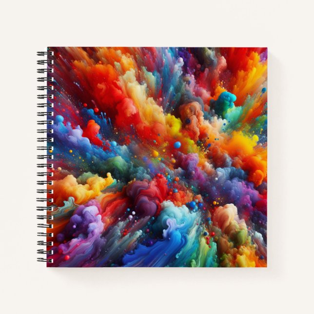 Square Notebook - Geschenk für Studenten und Schri Notizbuch (Vorderseite)