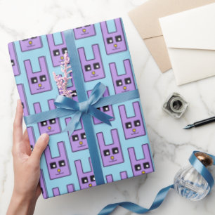 Square Oaster Bunny Wrapping Paper Geschenkpapier