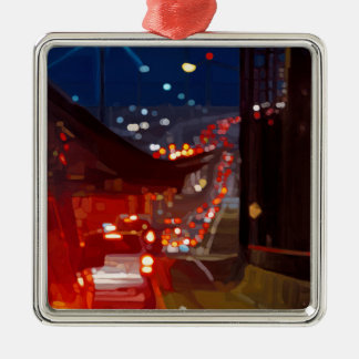 Square Ornament Aus Metall