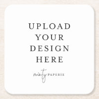 Square Paper Untersetzer