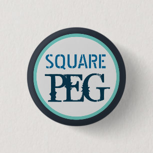 Square Peg Button