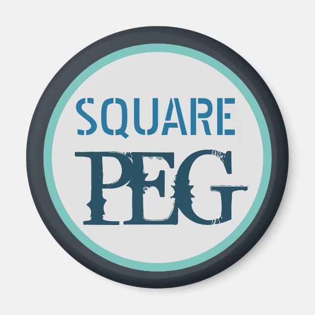 Square Peg Magnet (Vorne)