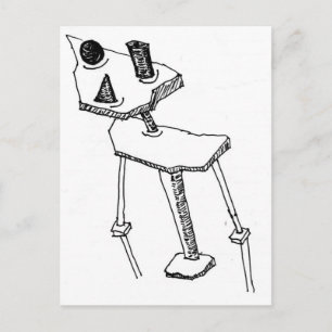 Square Peg Postkarte