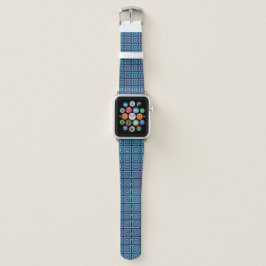Square Prismen Navy Türkis Lila Green White Apple Watch Armband