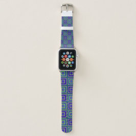 Square Prisms Jade Avocado Blue Navy Eggplant Apple Watch Armband