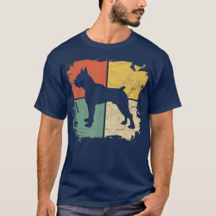Square Retro Boxer Eigentümer Geschenk Dog Boxer V T-Shirt