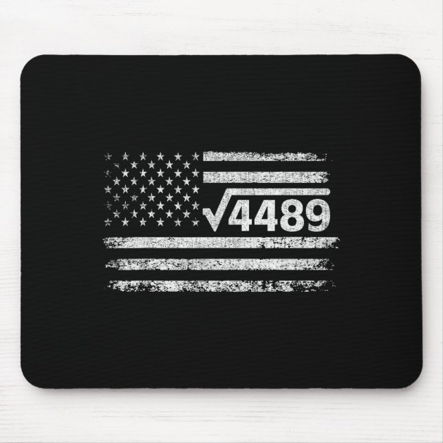 Square Root 4489 Slang Math Teacher Six Seven 6 7  Mousepad (Vorne)