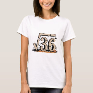 Square Root 67 Meme 6 7 Gen Alpha Halloween Sechs T-Shirt