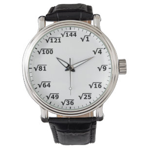 Square Root Clock - Mathematik Mathe Time Stunden Armbanduhr