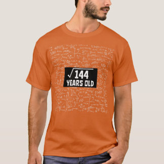 Square Root of 144 12. Geburtstag 12 Jahre alt Mat T-Shirt