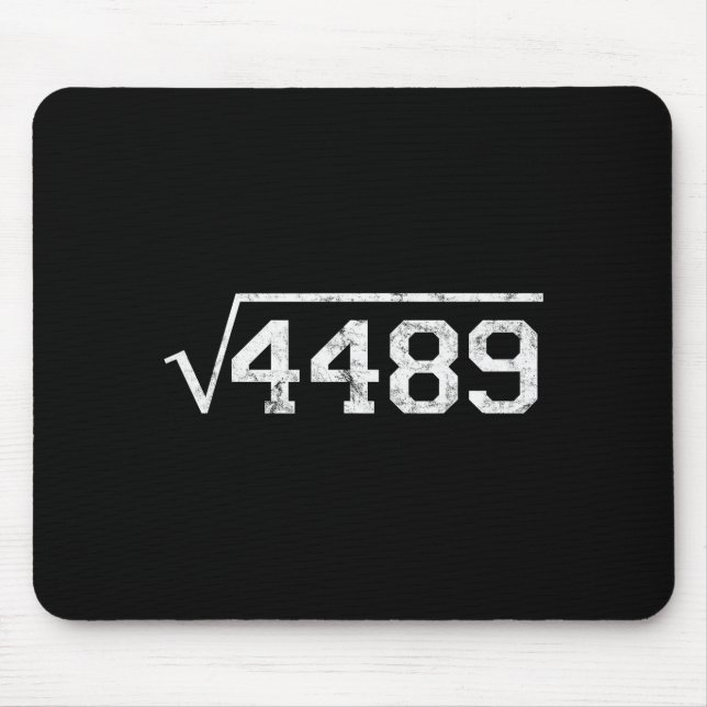 Square Root Of 4489 Slang Math Teacher Six Seven 6 Mousepad (Vorne)