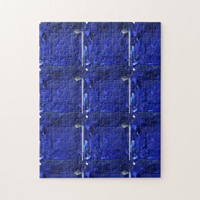 Square Sapphire Gemstone Blue (Vertikal)