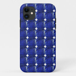 Square Sapphire Gemstone Blue Case-Mate iPhone Hülle