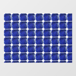 Square Sapphire Gemstone Blue Fensteraufkleber
