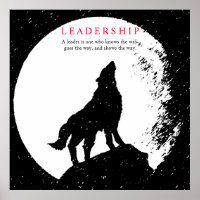 Square Schwarz-weiß Inspiration Leadership Wolf
