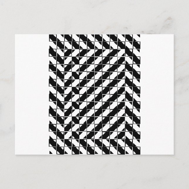 Square Shape-optische Illusion Postkarte (Vorderseite)