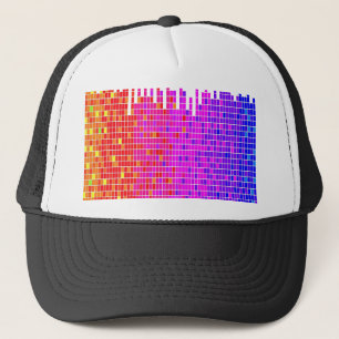 square spectrum abstract truckerkappe