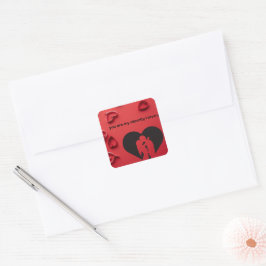 Square Sticker ECC,Pegatina Abrazos