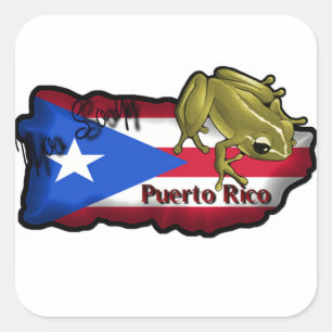 Square Stickers Yo Soy Puerto Rico