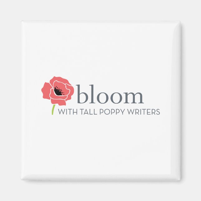 Square Tall Poppy Writer Magnet (Vorne)