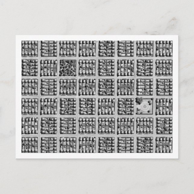 Square Town Postkarte (Vorderseite)