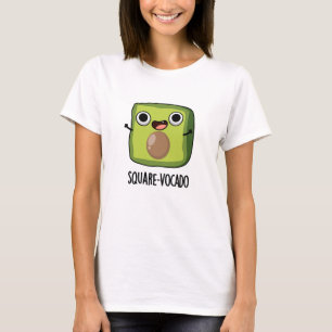 Square-vocado Lustiger Würfel Avocado Wortspiel T-Shirt