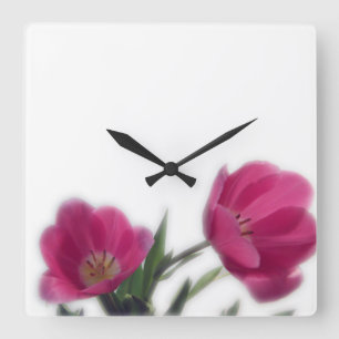 Square Wall Clock Quadratische Wanduhr