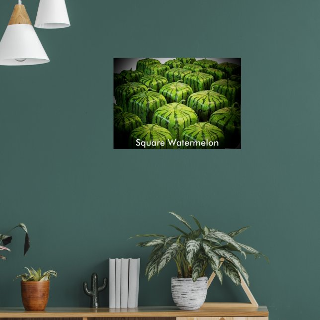 Square Watermelon Print Poster (Wohnzimmer 1)